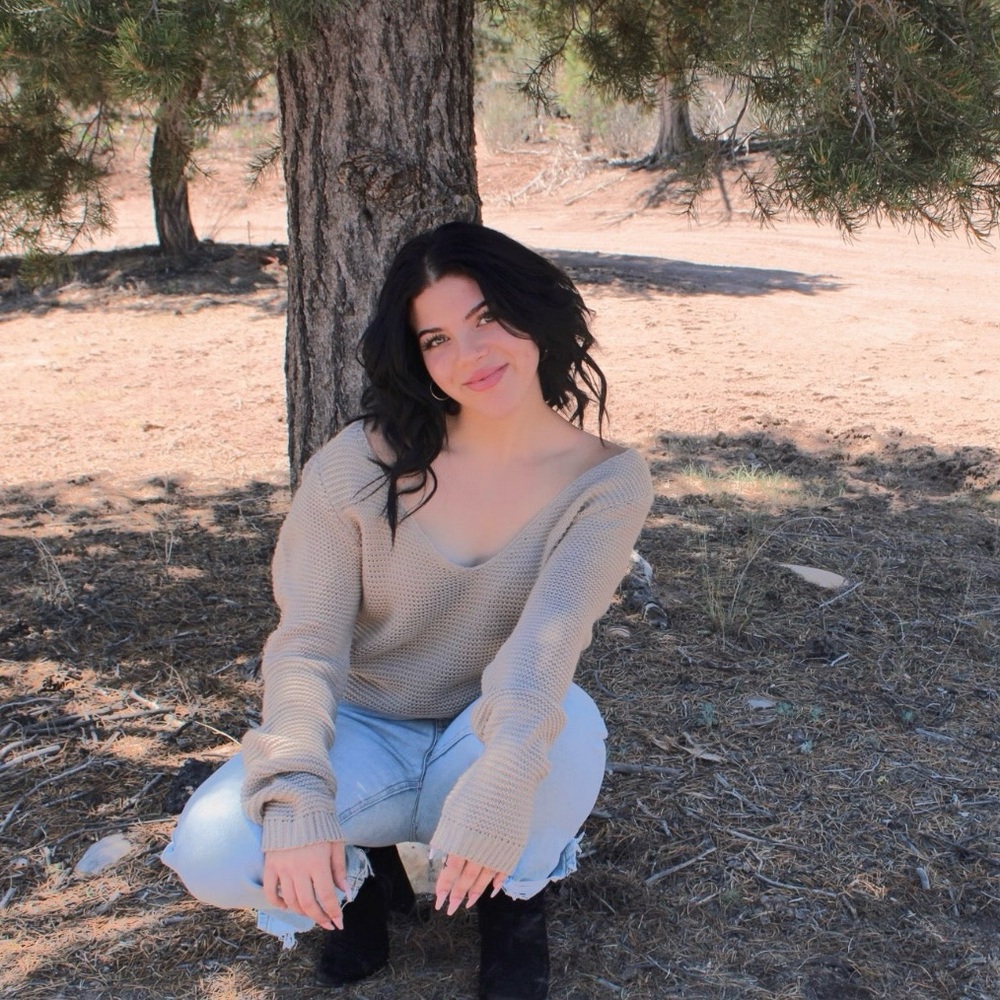 Stylish Beige Knit Sweater